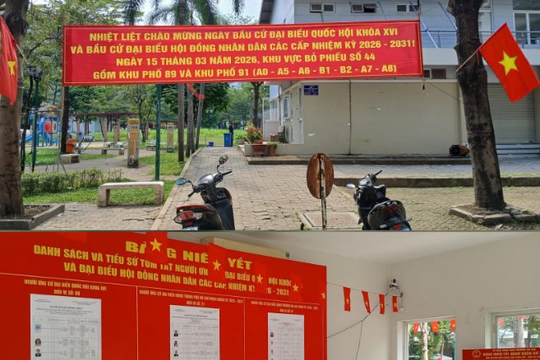 Không khí rộn ràng trước ngày bầu cử tại Thành phố Hồ Chí Minh