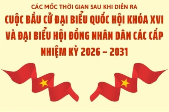 [Infographic] Các mốc thời gian quan trọng sau cuộc bầu cử