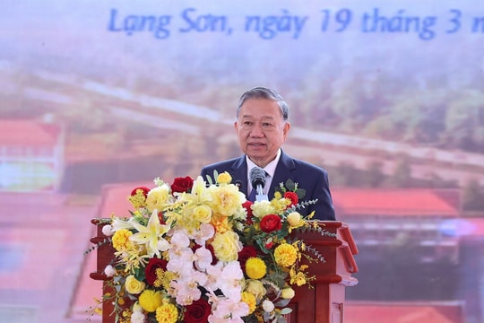 Toàn văn Phát biểu của Tổng Bí thư tại lễ khởi công xây dựng trường phổ thông nội trú liên cấp tiểu học và trung học cơ sở tại 121 xã biên giới đất liền