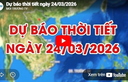 Dự báo thời tiết ngày 24/03/2026: Sáng có mưa nhỏ, trưa hửng nắng