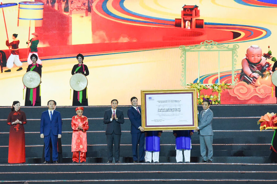 Bắc Ninh đón bằng ghi danh UNESCO cho tranh Đông Hồ, khai mạc Festival di sản 2026