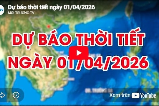 Dự báo thời tiết ngày 01/04/2026: Đêm có mưa, ngày nắng nóng