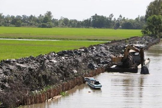 Đồng Tháp: Xâm nhập mặn tăng theo triều cường rằm tháng 2