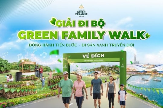 Giải đi bộ ba thế hệ Green Family Walk: Tuổi vàng, tuổi trẻ và tuổi thơ chung nhịp bước tại Vinhomes Green Paradise