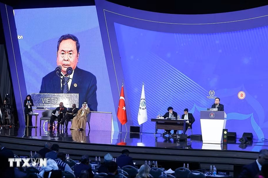 Chủ tịch Quốc hội Trần Thanh Mẫn phát biểu tại Phiên thảo luận chung Đại hội đồng IPU-152