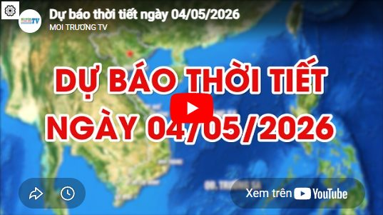 Dự báo thời tiết ngày 04/05/2026: Mưa dông có khả năng lốc sét, mưa đá