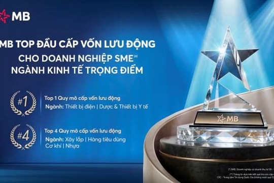 MB – Ngân hàng top đầu Cấp vốn lưu động cho doanh nghiệp SME thuộc ngành kinh tế trọng điểm