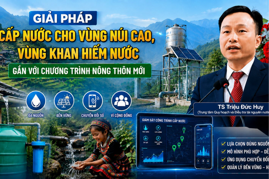 Giải pháp cấp nước cho vùng núi cao, vùng khan hiếm nước gắn với chương trình nông thôn mới