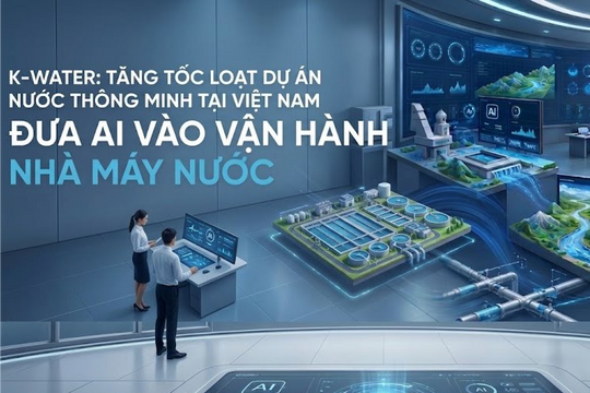 K-water tăng tốc loạt dự án nước thông minh tại Việt Nam, đưa AI vào vận hành nhà máy nước