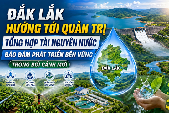 Đắk Lắk hướng tới quản trị tổng hợp tài nguyên nước, bảo đảm phát triển bền vững trong bối cảnh mới