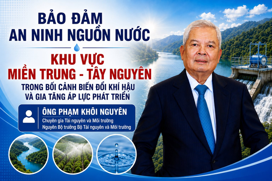 Bảo đảm an ninh nguồn nước khu vực miền Trung - Tây Nguyên trong bối cảnh biến đổi khí hậu và gia tăng áp lực phát triển