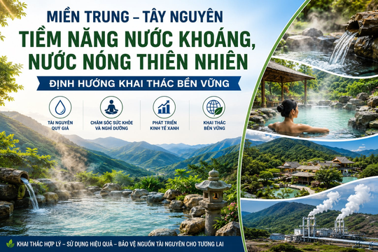 Miền Trung – Tây Nguyên: Đánh thức “mỏ vàng” nước khoáng, nước nóng thiên nhiên