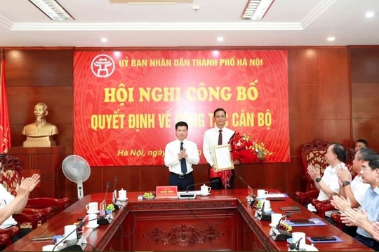 Bổ nhiệm ông Lê Thanh Nam làm Giám đốc Sở Nông nghiệp và Môi trường Hà Nội