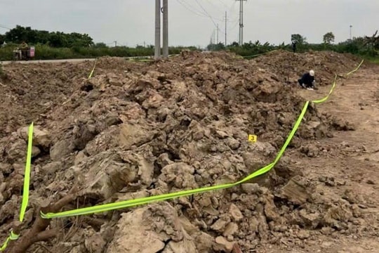 Khởi tố đối tượng đổ trái phép hơn 169 tấn chất thải tại Hưng Yên