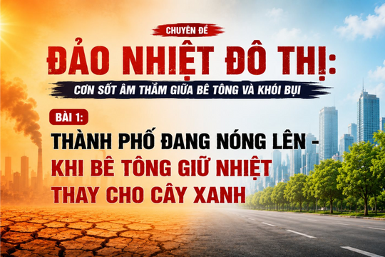 Đảo nhiệt đô thị (Bài 1): Thành phố đang nóng lên - Khi bê tông giữ nhiệt thay cho cây xanh