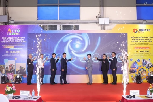 Khai mạc triển lãm VimExpo và AutoExpo về ô tô, xe máy và công nghiệp hỗ trợ năm 2026
