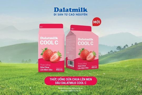 Dalatmilk ra mắt Thức uống sữa chua lên men Dâu Dalatmilk Cool C, mang trải nghiệm thanh mát từ cao nguyên đến người tiêu dùng Việt