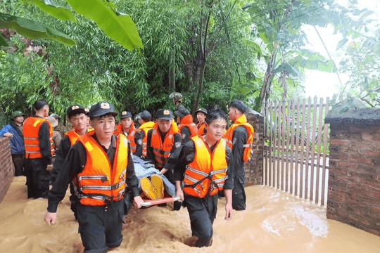 Lũ trên sông Bằng Giang dâng nhanh, nhiều khu dân cư ở Cao Bằng ngập sâu