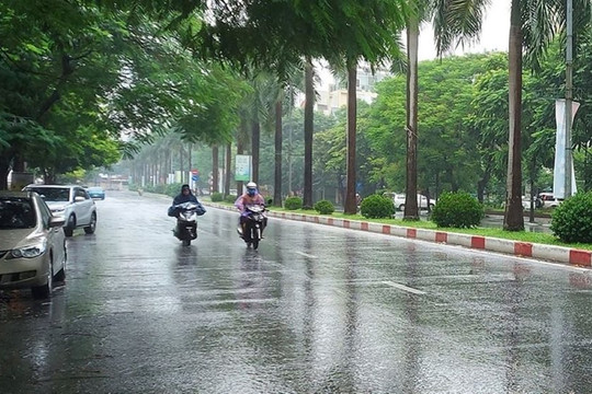 Dự báo thời tiết Hà Nội ngày 03/7/2026: Có mưa rào và dông, cục bộ có nơi mưa to