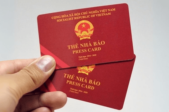 Thẻ nhà báo kỳ hạn 2021-2025 được kéo dài thời gian sử dụng