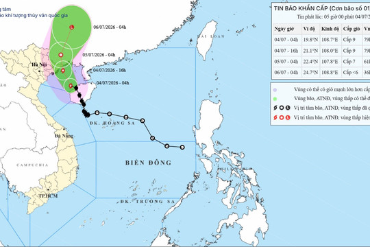 Bão Maysak áp sát Quảng Ninh, gió mạnh lan dần ra Đông Bắc Bộ