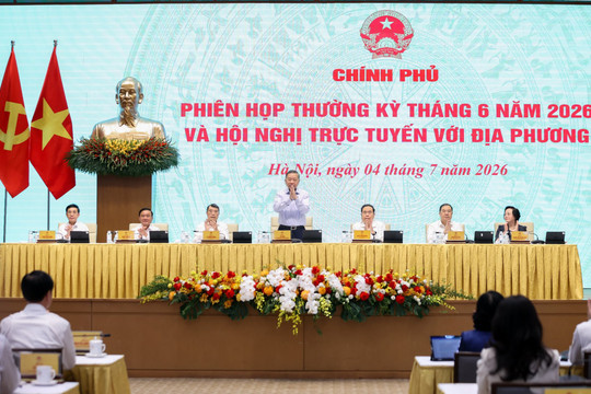 Tổng Bí thư, Chủ tịch nước Tô Lâm dự phiên họp Chính phủ thường kỳ tháng 6/2026 và Hội nghị trực tuyến Chính phủ với các địa phương
