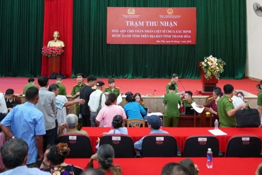 Thanh Hóa hoàn thành thu nhận mẫu ADN thân nhân liệt sĩ