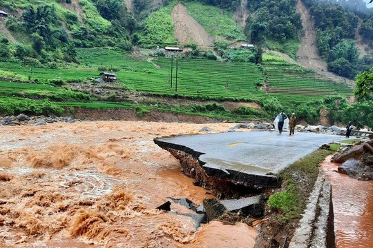 Cảnh báo nguy cơ lũ quét, sạt lở đất tại một số địa phương