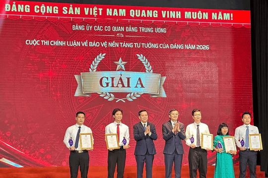 Trao giải 34 tác phẩm bảo vệ nền tảng tư tưởng của Đảng