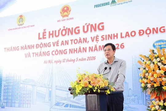 VINACONEX cùng Ngành xây dựng hưởng ứng tháng hành động về ATVSLĐ và tháng công nhân năm 2026