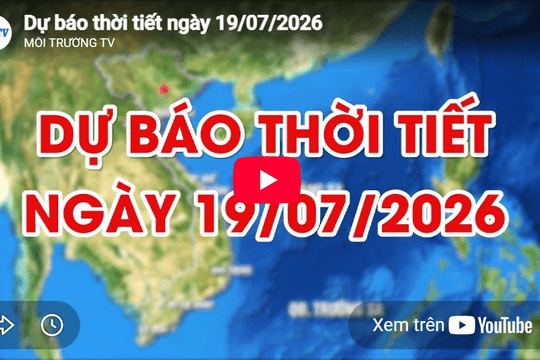 Dự báo thời tiết ngày 19/07/2026: Ngày nắng gián đoạn, có lúc có mưa rào