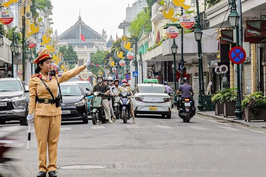Hà Nội: Phân luồng giao thông phục vụ cầu truyền hình "Đi tìm đồng đội – Sao sáng dẫn đường"