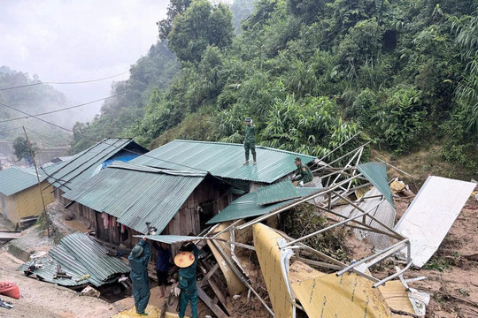 Lực lượng quân đội sẵn sàng lực lượng, phương tiện ứng phó với mưa lớn, lũ lụt, sạt lở đất