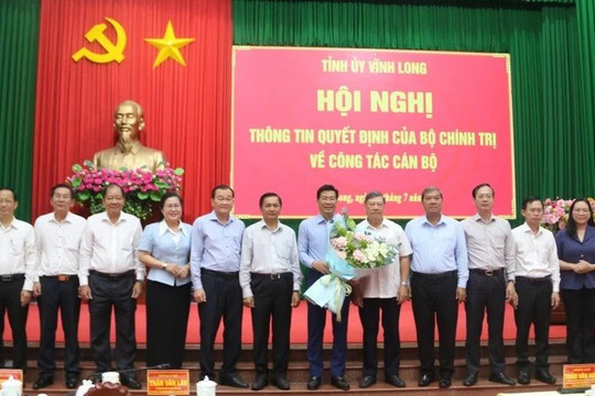 Chỉ định ông Nguyễn Mạnh Hùng giữ chức Phó Bí thư Thường trực Tỉnh ủy Vĩnh Long