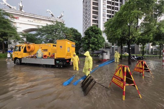 Các dự án chống ngập cấp bách góp phần nâng cao năng lực thoát nước cho Hà Nội