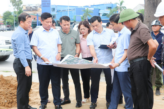 Nghệ An: Đôn đốc tiến độ các dự án chống ngập úng đô thị tại TP Vinh cũ