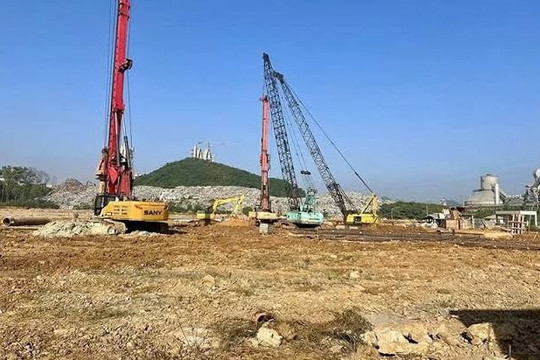 Thanh Hóa: Nhà máy điện rác Bỉm Sơn tăng tốc thi công trước sức ép xử lý rác