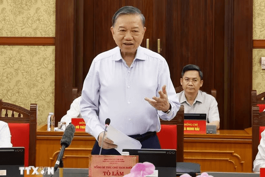 Thông báo Kết luận của Tổng Bí thư, Chủ tịch nước Tô Lâm tại Phiên họp Ban Chỉ đạo Trung ương thực hiện Nghị quyết 57