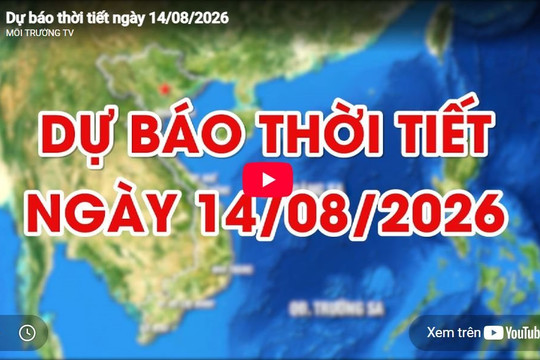 Dự báo thời tiết ngày 14/08/2026: Có mây, ngày nắng nóng