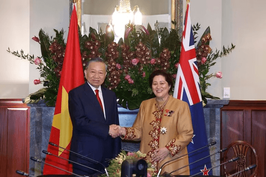 Tuyên bố chung giữa Việt Nam và New Zealand nhân chuyến thăm cấp Nhà nước của Tổng Bí thư, Chủ tịch nước Tô Lâm tới New Zealand