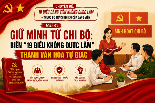 Bài 4: Quy định 207: Giữ mình từ chi bộ để đưa “19 điều không được làm” thành văn hóa tự giác