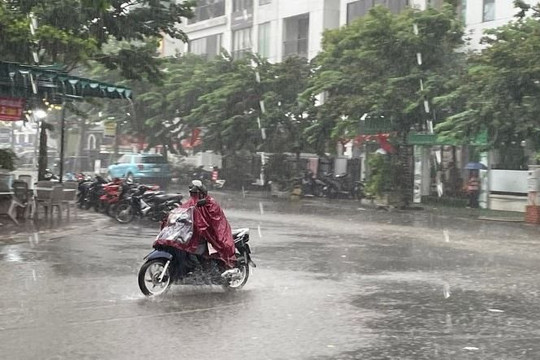 Dự báo thời tiết Hà Nội ngày 20/8/2026: Mưa to và dông, cục bộ có nơi mưa rất to