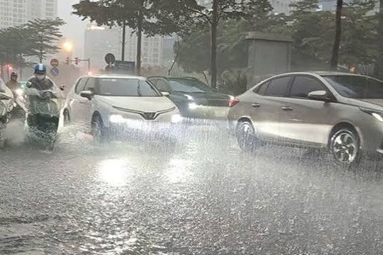 Dải hội tụ nhiệt đới gây mưa lớn ở miền Bắc