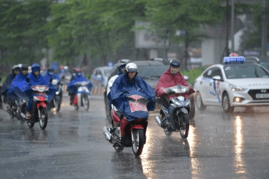 Dự báo thời tiết Hà Nội ngày 23/8/2026: Nhiều mây, có mưa vừa, mưa to và dông