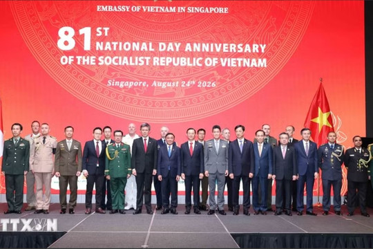 Thường trực Ban Bí thư dự Lễ kỷ niệm 81 năm Quốc khánh Việt Nam tại Singapore