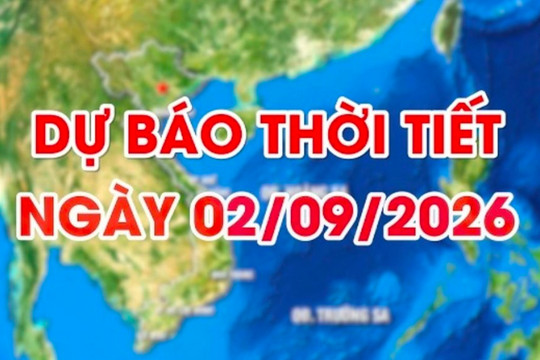 Dự báo thời tiết ngày 02/9/2026: Ngày nắng nóng