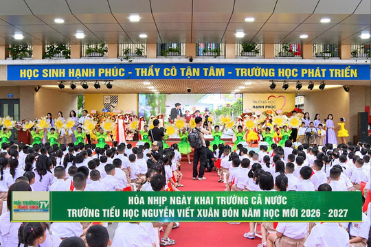 [VIDEO] Hòa nhịp ngày khai trường cả nước, Trường Tiểu học Nguyễn Viết Xuân đón năm học mới 2026–2027