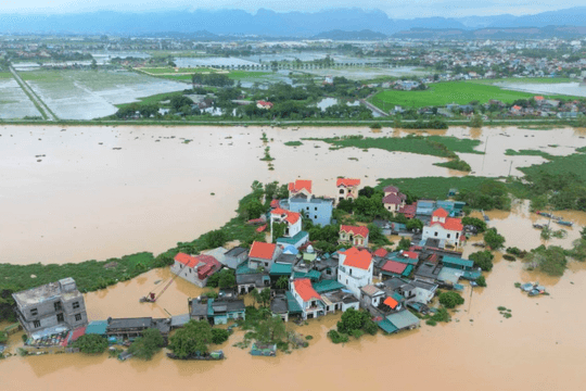 Sông Bôi nước dâng, Ninh Bình tạm cấm phương tiện qua cầu Đế