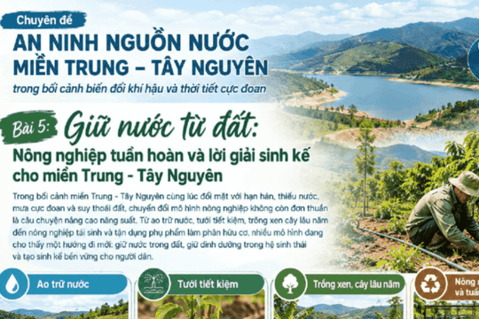 Bài 5: Giữ nước từ đất: Nông nghiệp tuần hoàn và lời giải sinh kế cho miền Trung - Tây Nguyên