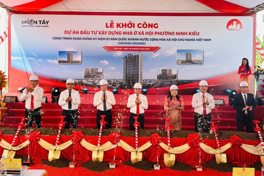 Cần Thơ khởi công 308 căn nhà ở xã hội, bệnh viện mở rộng lên 1.000 giường
